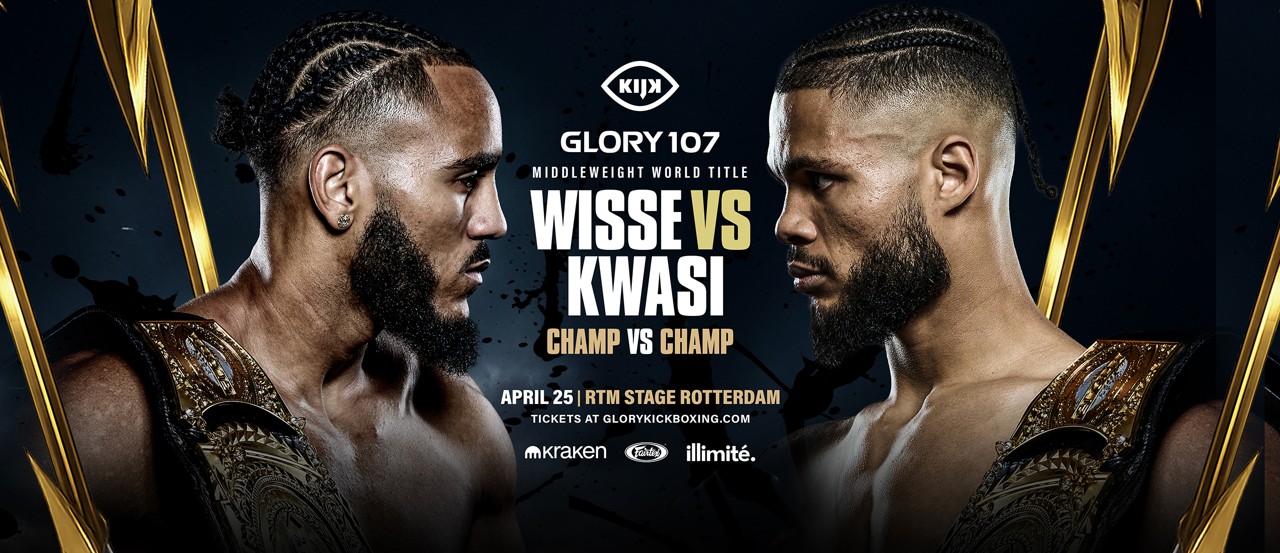 Glory 107 Kick Boxing Saturday 25 April 2026